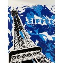 Original Serigraph - The Eiffel tower - Blue