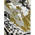 Original Serigraph - The Eiffel tower - Silver and Gold