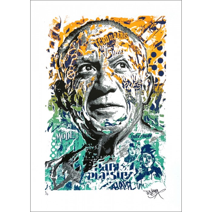 Original Serigraph - Pablo Picasso - Orange