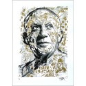 Original Serigraph - Pablo Picasso - Silver and Gold