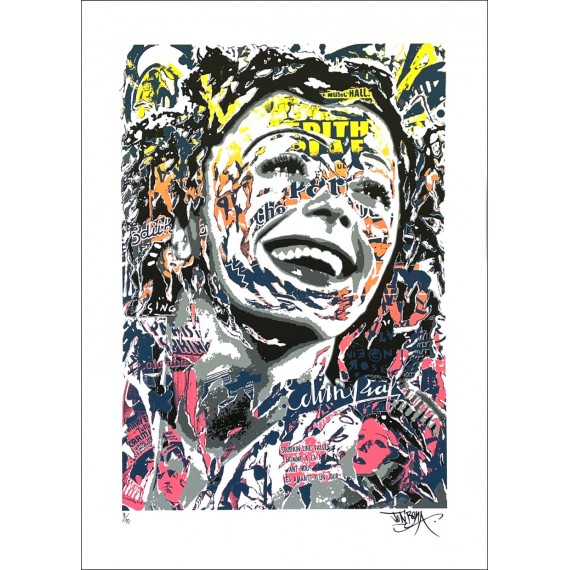 Original Serigraph - Édith PIAF - Yellow