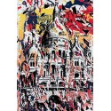 Original Serigraph - The Basilica of the Sacred Heart of Montmartre - Yellow