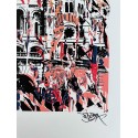 Sérigraphie Originale - La Basilique du Sacré Cœur de Montmartre - Jaune Jo Di Bona Pop Graffiti