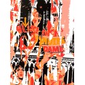 Sérigraphie Originale - Notre-Dame de Paris - Rouge par-jo-di-bona-artiste-pop-graffiti