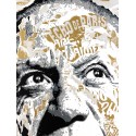Sérigraphie Originale - Pablo Picasso - Argent et Or -par-jo-di-bona-artiste-pop-graffiti