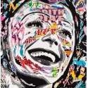 Peinture Originale - Édith Piaf by the pop graffiti artist jo di bona