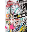 Peinture Originale - La Tour Eiffel  ca c est paris par jo di bona pop graffiti artist