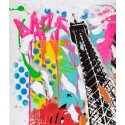 Peinture Originale - La Tour Eiffel  ca c est paris par jo di bona pop graffiti artist