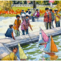 Jeux d'enfants au Jardin du Luxembourg à Paris