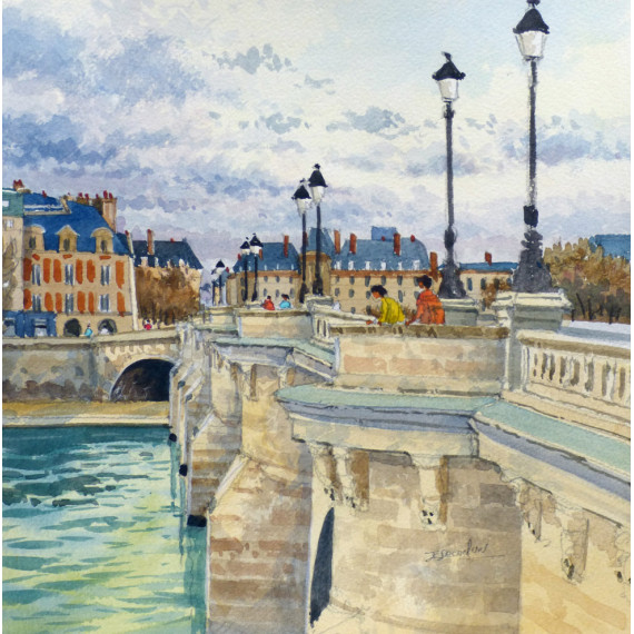 Le pont sur la Seine à Paris