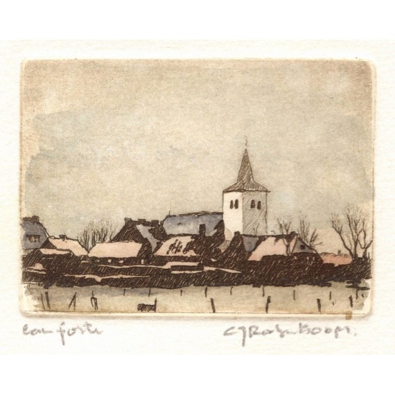 Village sous la neige