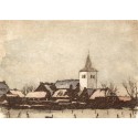 Village sous la neige