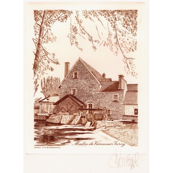 The Mill of Varennes-Jarcy Beneath the Foliage