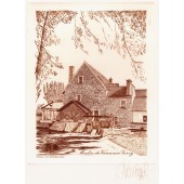 Le Moulin de Varennes-Jarcy sous les feuillages jean pierre rossignol