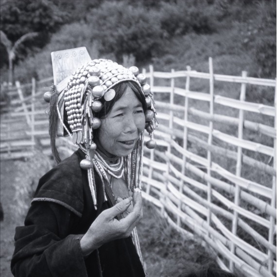 "Young Woman with Headdress" – The Akhas, Laos