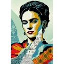 Frida Kahlo obey shepard fairey