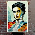 Frida Kahlo obey shepard fairey