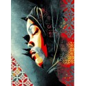 femme en méditation shepard fairey obey