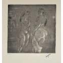 PASCIN deux nus féminins gravure 1926/1980